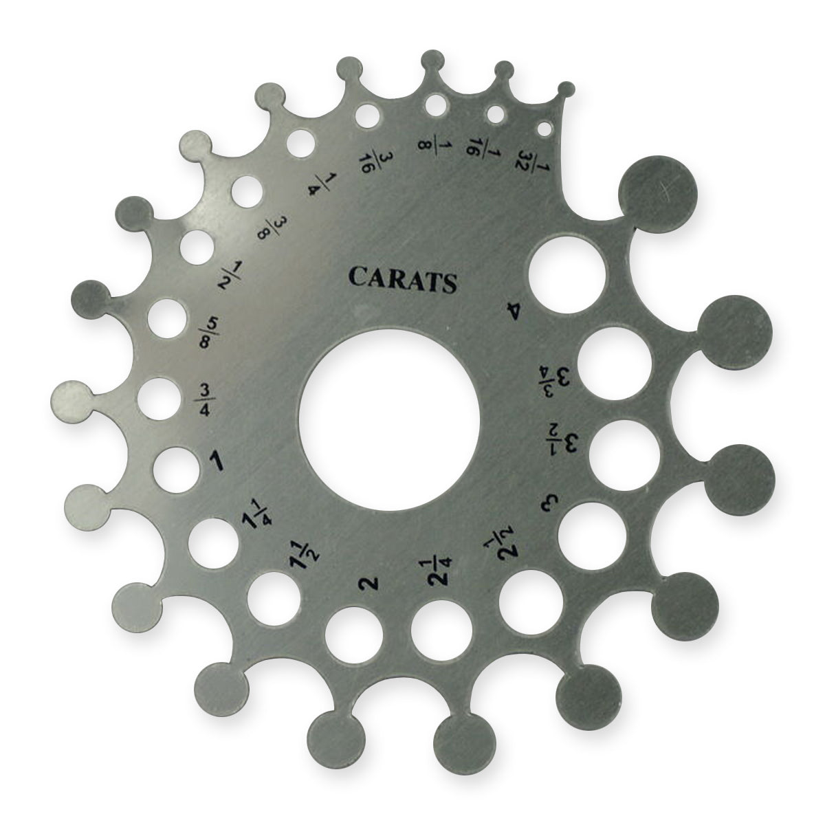 ALUMINIUM CARATS SIZING DIAMOND GEM CARAT MEASURING JEWELLERS JEWELLERY SIZE MM